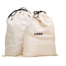 Most popular printed logo eco-friendly recycle Cotton Laundry Bag Drawstring Canvas home Storage Laundry Bags